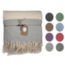Ecobain „Couture Towel“ – Badetuch, Hamamtuch & Saunatuch im Fischgrätmuster 100x180cm