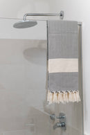 Ecobain „Couture Towel“ – Badetuch, Hamamtuch & Saunatuch im Fischgrätmuster 100x180cm