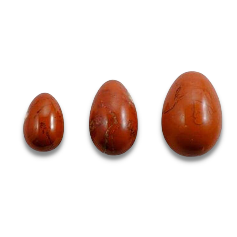 KARMA YOGA SHOP - Rotes Jaspis-Yoni-Ei