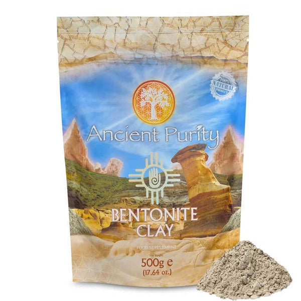 Ancient Purity – Bentonit-Ton Lebensmittelqualität 500g – Vulkan-Ton für Körper & Haut & Detox