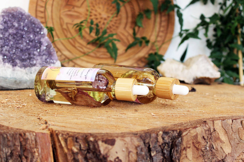 Ayamani Naturals - Aura-Reinigungsöl mit rosa Lotus und Amethyst