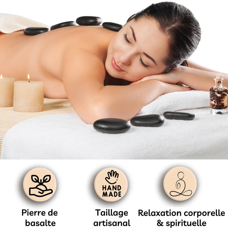 Zen'Arome - 5 Heiße Basalt-Massagesteine - Massagezubehör
