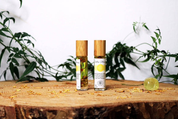 Ayamani Naturals - Solarplexus-Chakra-Öl mit gelbem Quarz und Kräutern