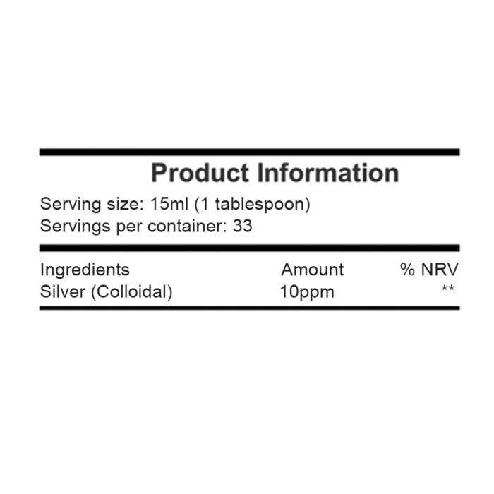 Ancient Purity - Kolloidales Silber - 500 ml | 10-20 PPM | Hohe Stabilität | 99,9%