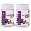 2er-Pack — Mariendistelöl aus 100% sibirischem biologischem Anbau, kalt gepresst - Leber, Entgiften, Haut