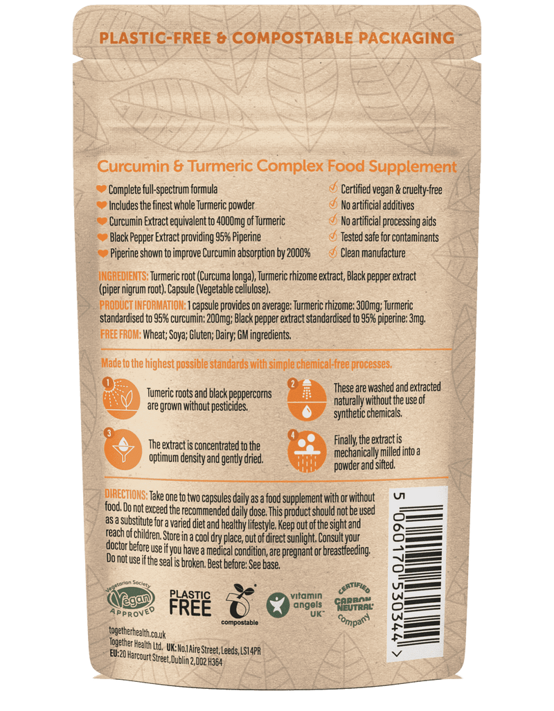 Curcumine – Préparation de Curcuma – 30 gélules
