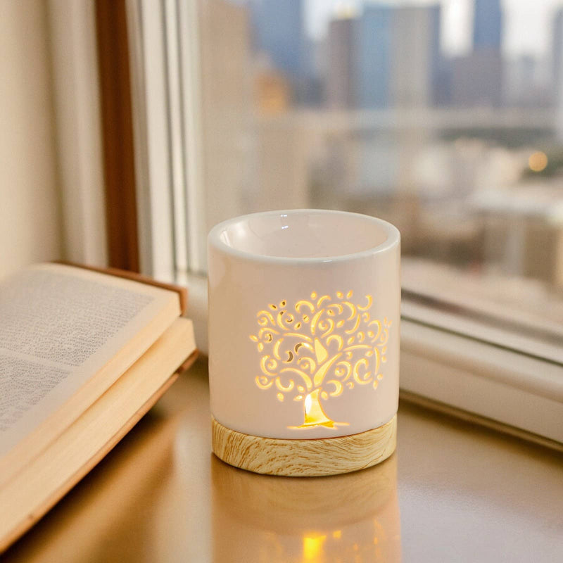 Zen'Arome - Lampe à Parfum et Cires Parfumées Arbre de Vie Céramy Life Tree