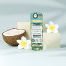 Ein Deodorant-Stick Aumyana Déodorant Aloha mit Kokosnuss und Frangipani-Blüten.