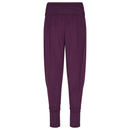 Yamadhi Loose Pants, comfortable yoga pants, modal, deep purple M