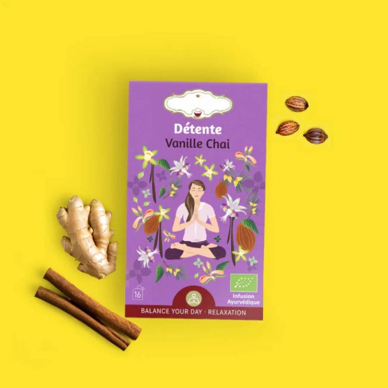 Zen'Arome - Tisane Détente Bio – Infusions Chai Vanille - 16 Sachets