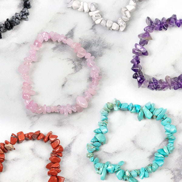 Bracelets à éclats de pierre Bracelet Améthys