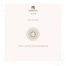 Eine Grafik von ErbaVoglio (dal 1976) mit dem Text „UTILE PER:“ und einem Icon einer kreisförmigen Molekularstruktur, was darauf hinweist, dass das Produkt als Antioxidans  nützlich ist.