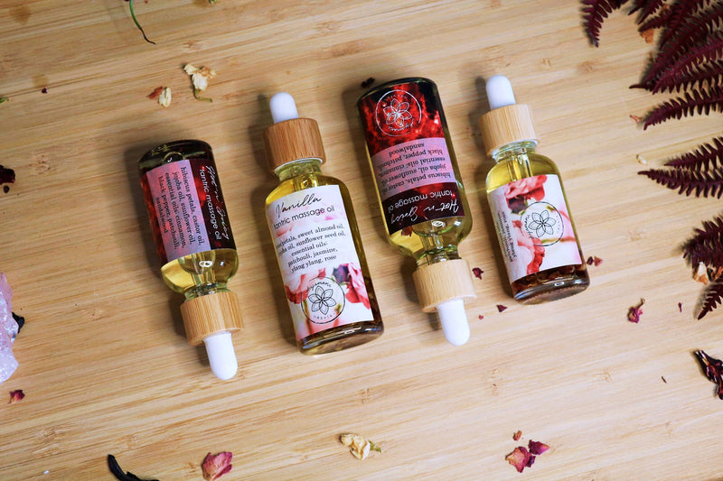 Ayamani Naturals - Tantra-Massageöl-Set — Vanilla & Hot Spicy Aphrodisiakum