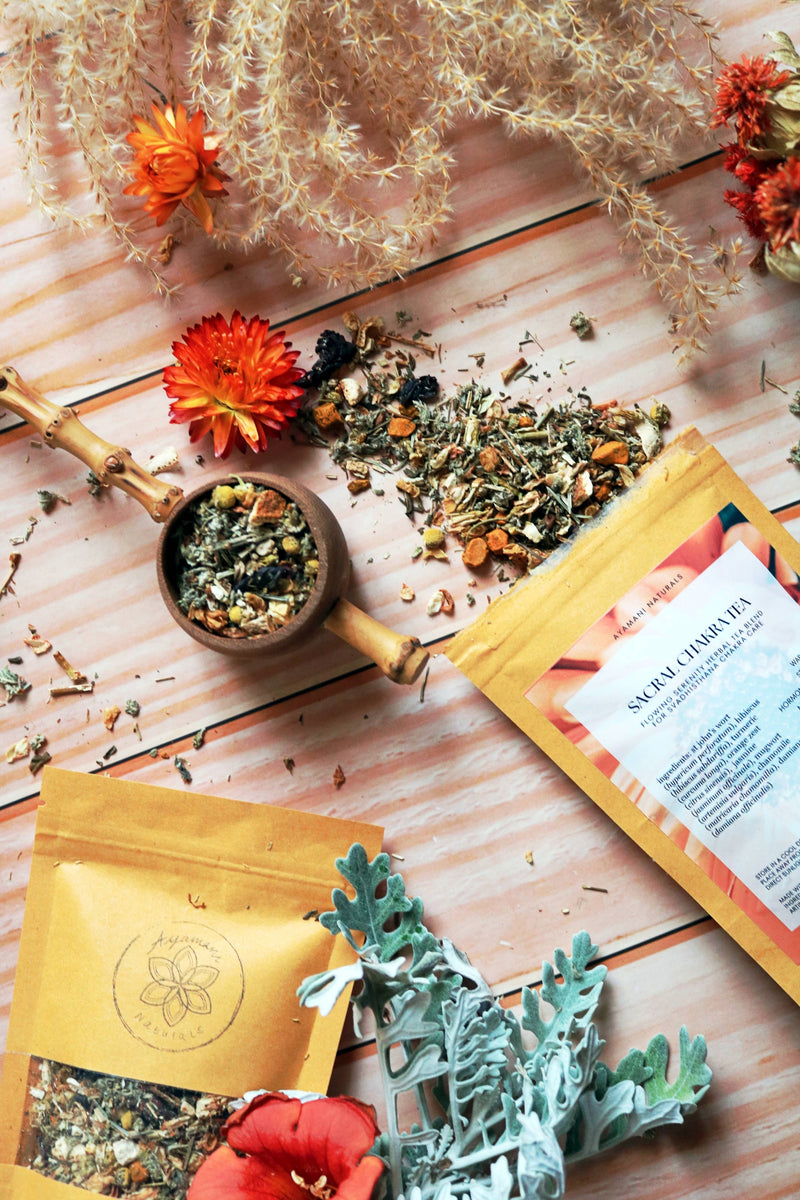 Ayamani Naturals - Sakralchakra Kräutertee, Weibliche Kräutermischung