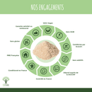 Organic blond psyllium powder