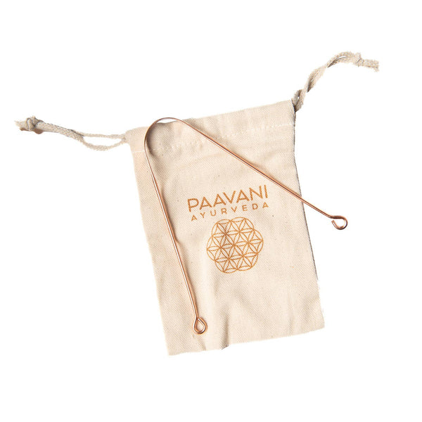 PAAVANI Ayurveda - Kupfer Zungenreiniger | Zungenschaben für frischen Atem