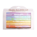 7 chakra räucherstäbchen set in pastellfarben mit holzhalter zur reinigung harmonie und achtsamkeit in weißer verpackung