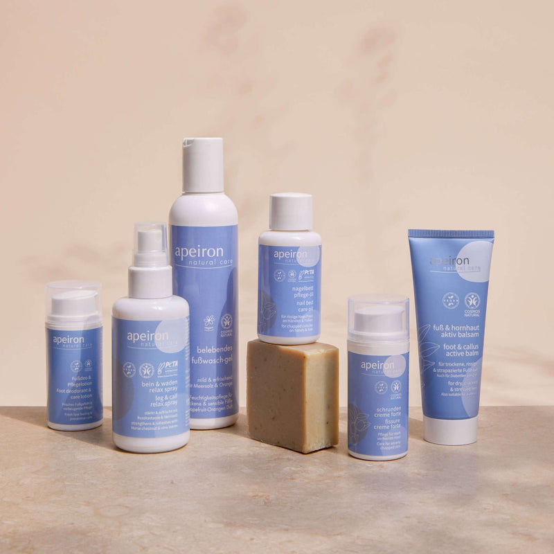 Baume actif pour les pieds et les callosités Apeiron 75 ml – Pour des pieds soignés et souples