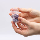 Badebombe mit Amethyst-Gemstone-Armband im 4er Pack, entspannende Badezusätze mit Amethyst für Wellness und Hydratation