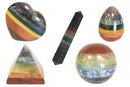 Chakra-Pyramide aus Kristall, 30–35 mm, klare Kristallstruktur, für Energiearbeit und spirituelle Praxis, von AWGifts Europe