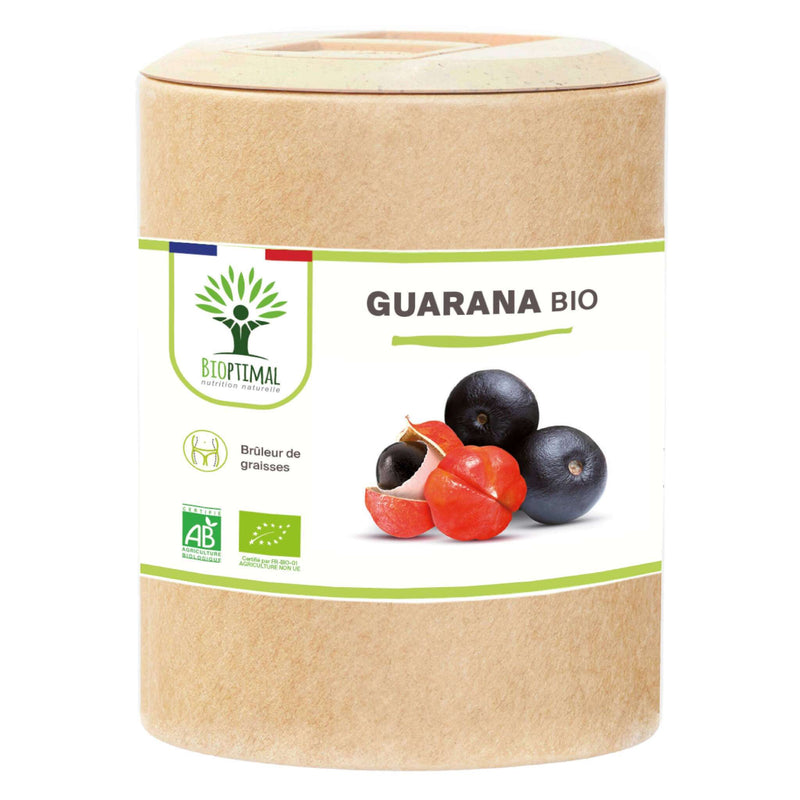 Guarana Bio – Food supplement in capsules for energy, alertness and fat burning