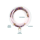 Mala Bead Necklace - Balance Hand Chain Mala Prayer Beads Neck and Wrist
