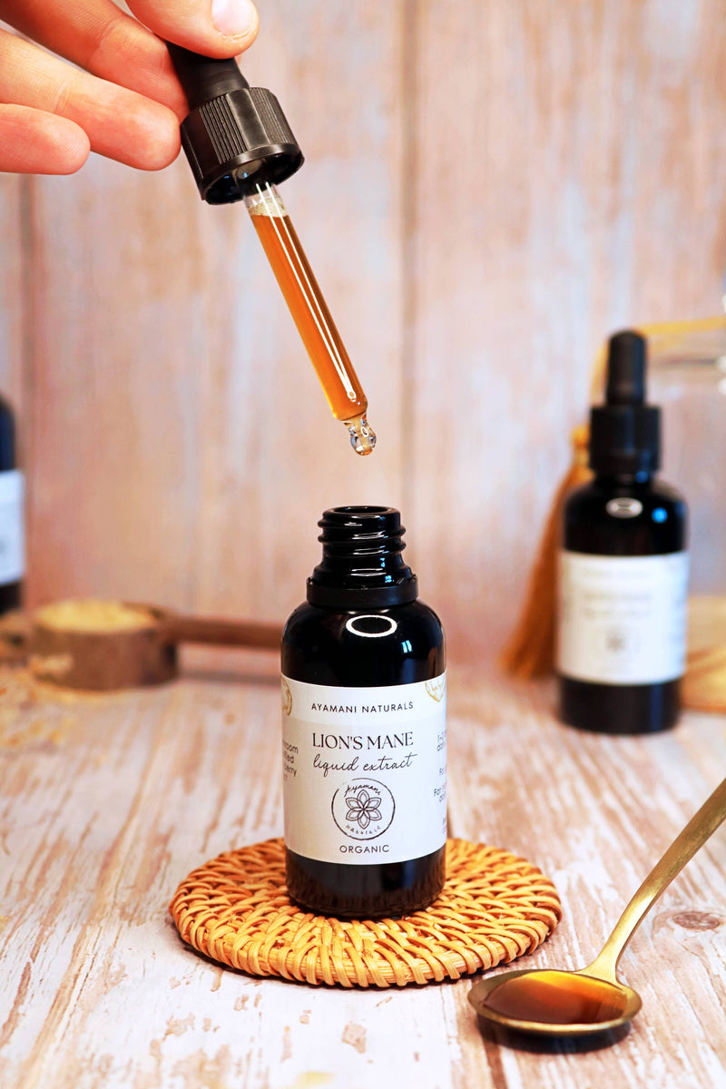 Ayamani Naturals - Lion's Mane 15:1 Flüssigextrakt alkoholfrei | BIO
