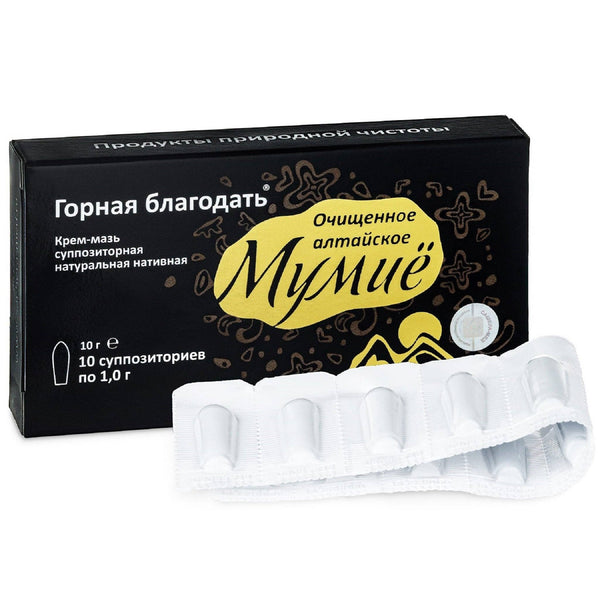 SiberianGreen - Pure Shilajit Cremebalsam 'Mountain Grace' Zylindrische Kapselform 10 Einheiten