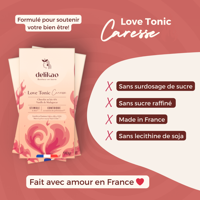Love Tonic ™️ Kuss-Schokolade aphrodisierendes Libido 40%Vanille