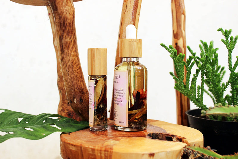 Self Love Ritualöl | Parfüm- oder Badeöl mit Rosenquarz und ätherischen Ölen
