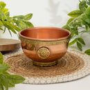 Ayurveda Specialist B.V. - Reiner Kupfer tibetischer Räuchergefäß/Opferschale Pentagramm