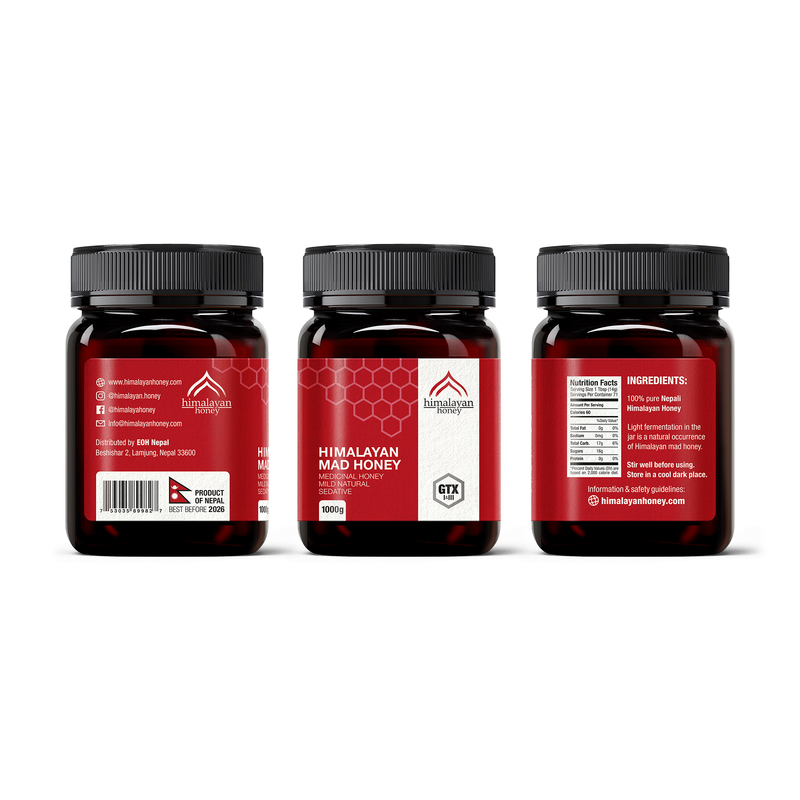 Himalayan Mad Honey – Echter Himalaya-Honig aus Nepal, 1000 g
