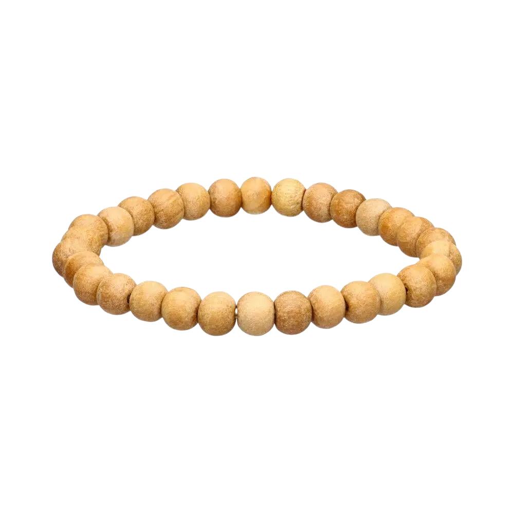 8 mm Sandelholz-Armband aus natürlichen Holzperlen, elegantes Schmuckstück von Vives de la Cortada SCP