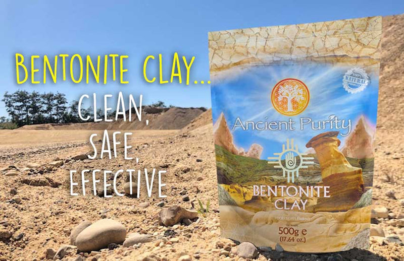 Ancient Purity – Bentonit-Ton Lebensmittelqualität 500g – Vulkan-Ton für Körper & Haut & Detox