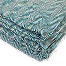 Couverture en coton NIDRA Shavasana Yoga, motif à chevrons