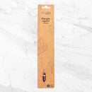 Silver-plated necklace — purple agate pendant