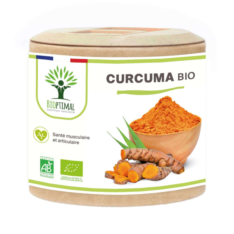 Curcuma bio - Articulations, Perte de poids - Complément alimentaire - en capsules