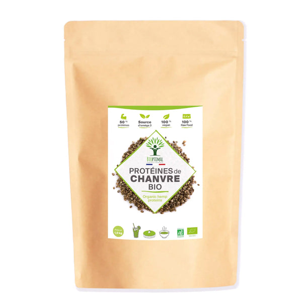 Bio-Hanfproteinpulver - 50% Protein - Vegan - optimale Verdaulichkeit