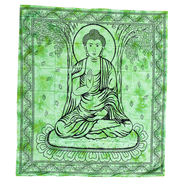 Wandbehang Ritualtuch „Buddha's Serenity“ aus Baumwolle