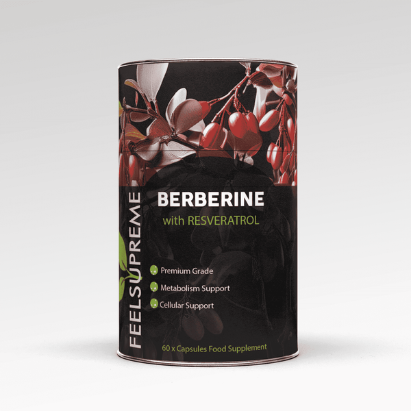 Supplément de berbérine et de resvératrol | Métabolisme et longévité, anti-âge
