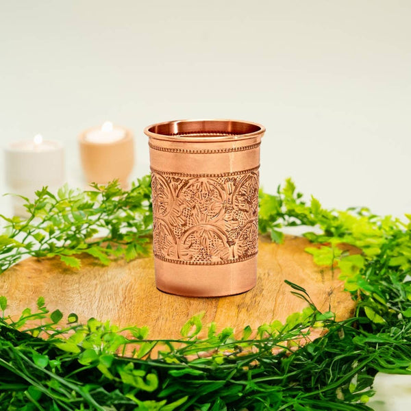Ayurveda Specialist B.V. - Reiner Kupferbecher Schwer Ausführung - 90 g/300 ml