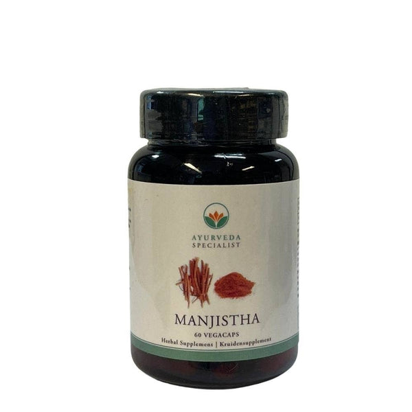 Ayurveda Specialist B.V. – Manjistha 500 mg Kapseln – Unterstützung für Kreislauf, Blutzucker & Stressresistenz