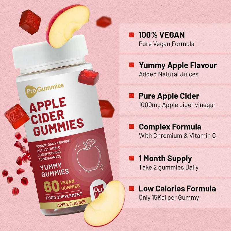 Prowise Healthcare - Vegane Apfelessiggummis | Hochdosiert 1000 mg