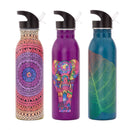 Stainless Steel Drinking Bottle, 700 Ml, Printed Bodhi Leaves