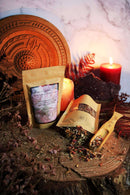 Thé aphrodisiaque à la damiana, ginseng, cacao, rose, cardamome