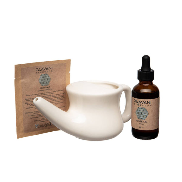 Das Nasenpflege-Ritual | Ayurvedisches Neti- & Nasya-Set