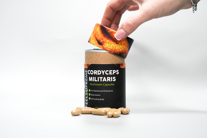 Cordyceps Militaris Mushroom Capsules | Natural Energy