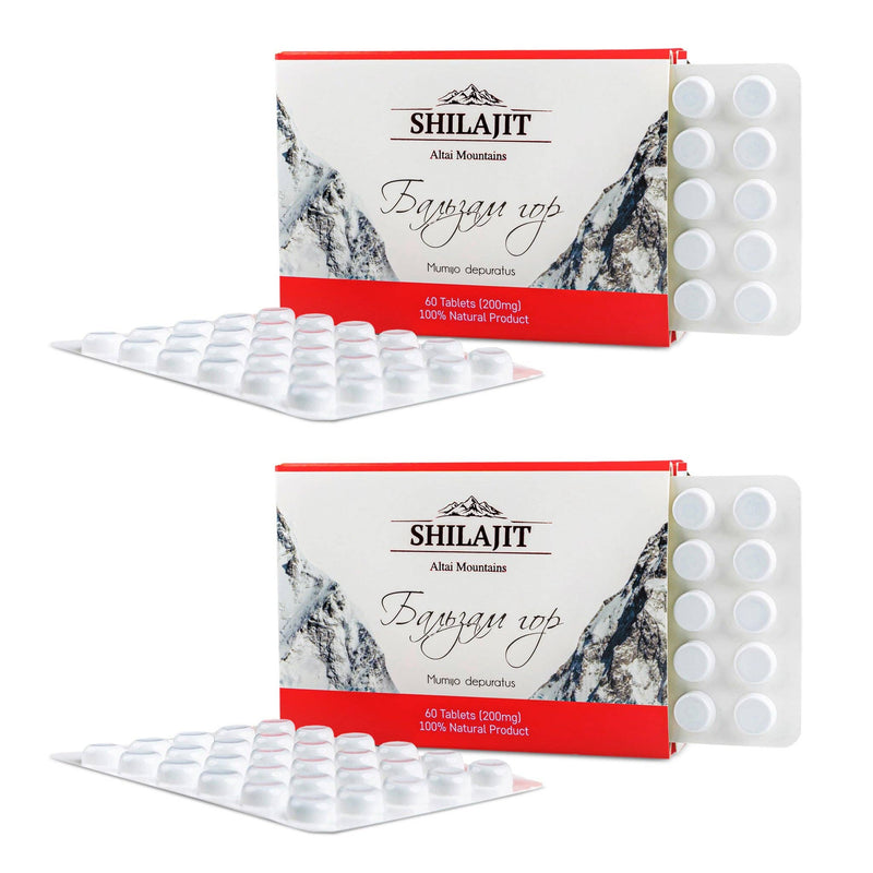 120 (2x60) „Bergbalsam“ Pure Shilajit Altai Mumio Mumiy