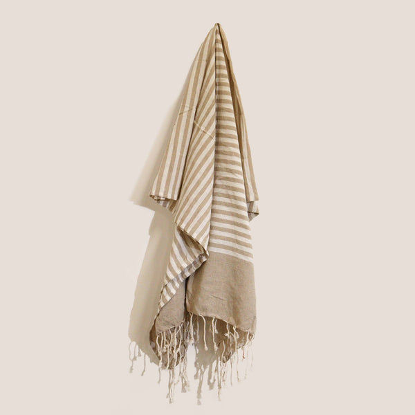 Baumwoll-Sarong - 100x180 cm - Warmer Sand