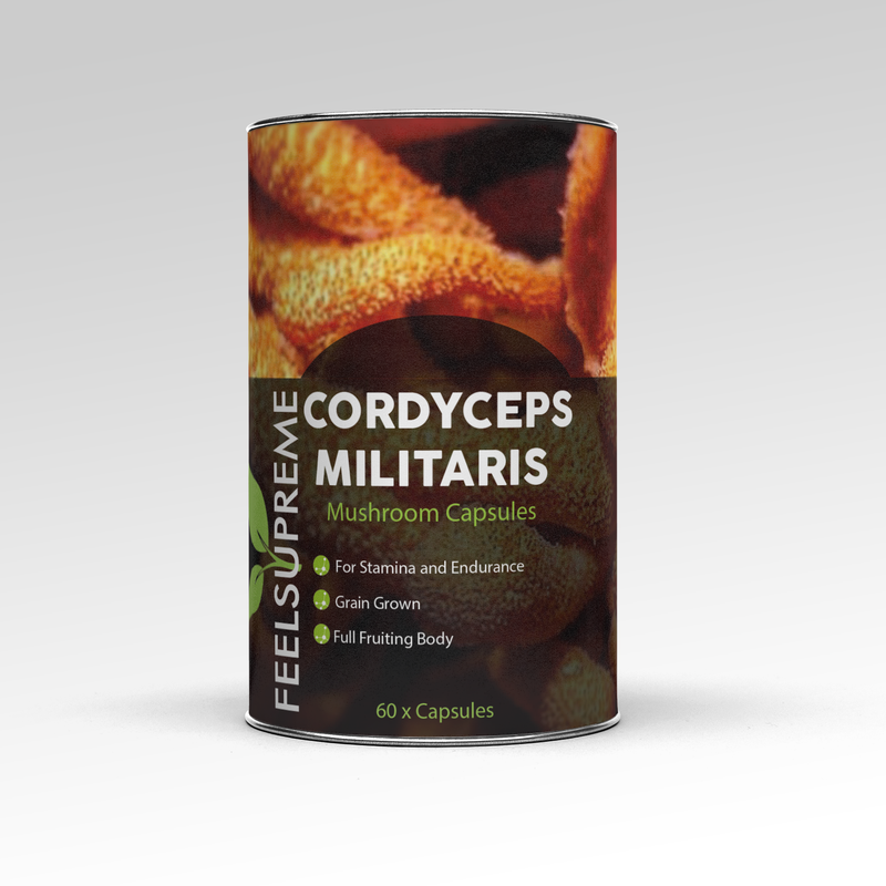 Cordyceps Militaris Mushroom Capsules | Natural Energy